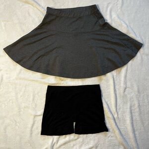 Old Navy Medium Gray Skirt & Short Set